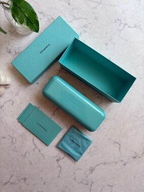 Tiffany & Co. Robin's Egg Blue Eyewear Case and Box Set